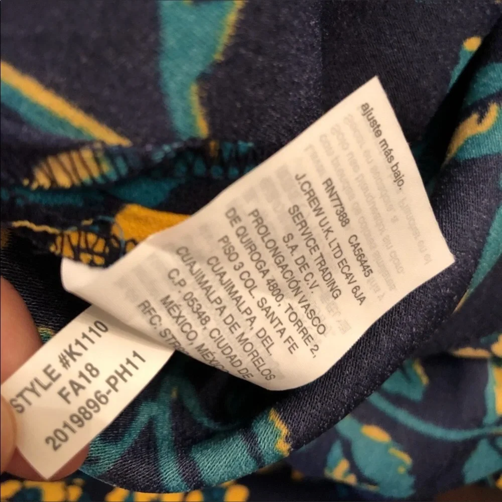 J. Crew Floral Easy Pant  NWT